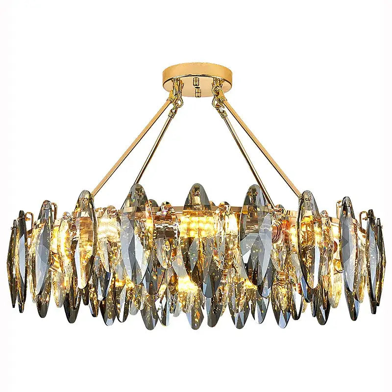 Modern gold decorbites crystal chandelier light for living room