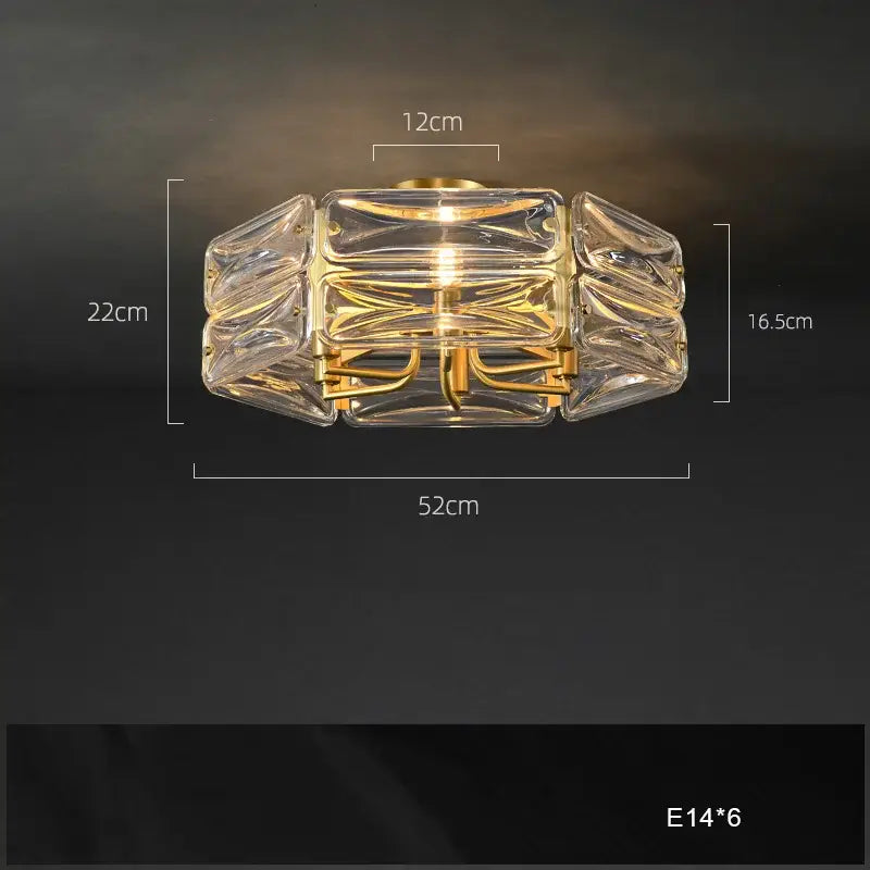 Modern geometric gold crystal chandelier lighting for dining room