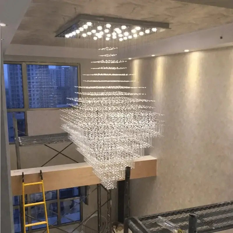 Modern multi tier decorbites crystal chandelier living room light