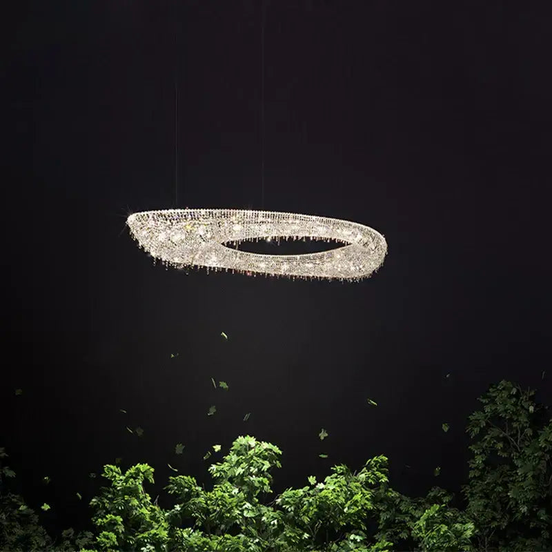 Luxury crystal chandelier luminaire living room pendant lighting