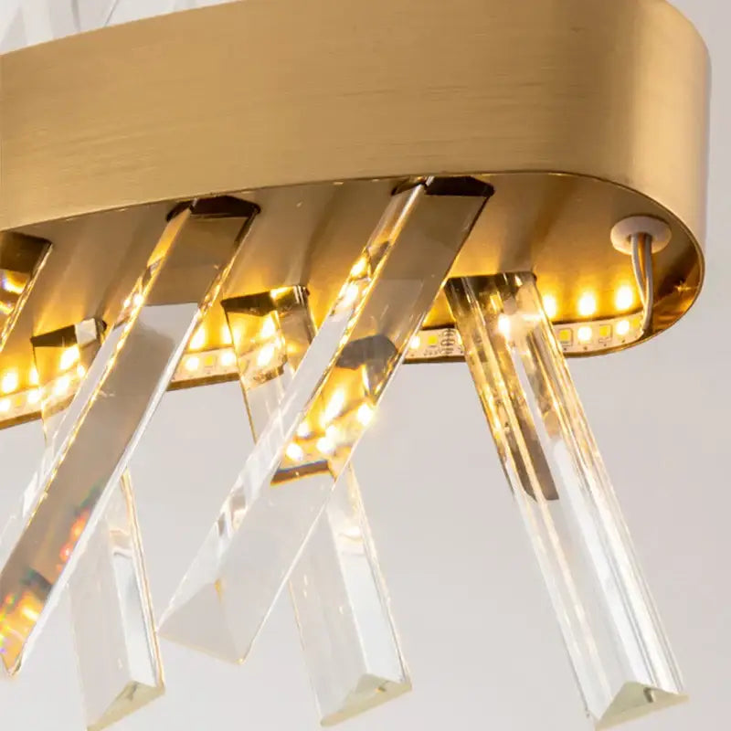 DecorBites™ Crystal Chandelier: Luxury LED Pendant Lighting for Hotel, Lobby, Living Room