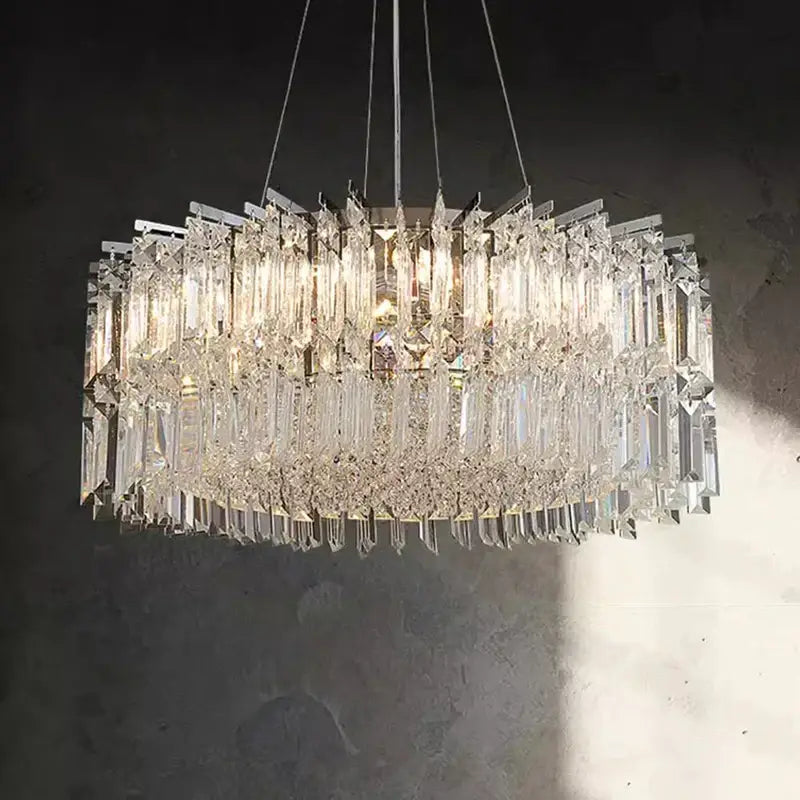 DecorBites™ Crystal Chandelier, Luxury Living Room & Bedroom Pendant Light