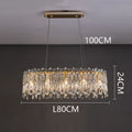 DecorBites™ Crystal Chandelier: Luxury Living Room & Bedroom Pendant Light | Elegant Ceiling Lamp