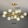 DecorBites™ Crystal Chandelier: Luxury Living Room & Bedroom Pendant Light