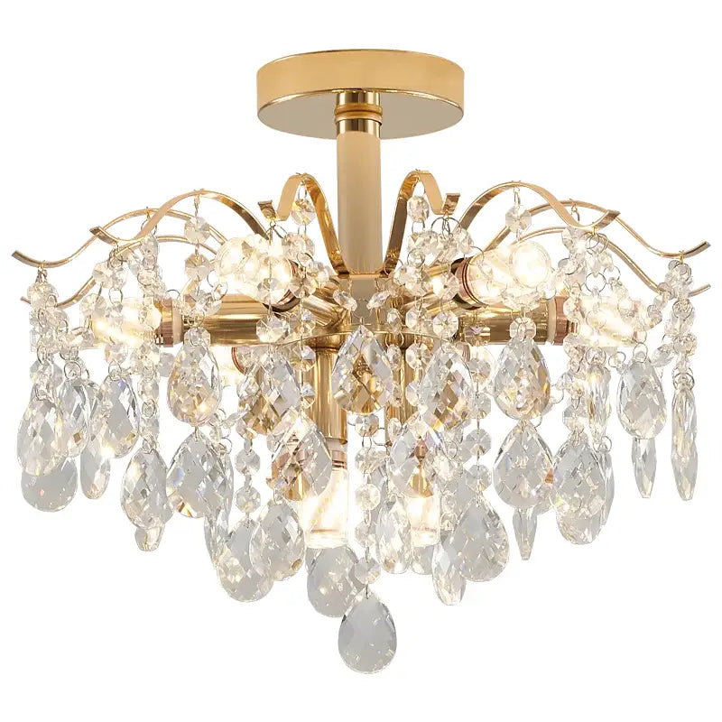 DecorBites™ Crystal Chandelier | Luxury Living Room Light | Creative Elegant Lighting
