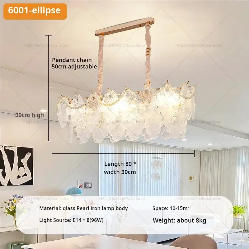 DecorBites™ Crystal Chandelier: Luxury Living Room Lighting for Elegant Home Decor