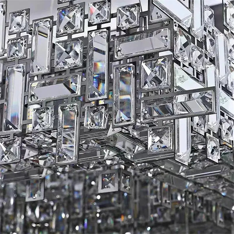DecorBites™ Crystal Chandelier: Luxury Modern Lighting for Living Room, Dining Room, Office, Villa