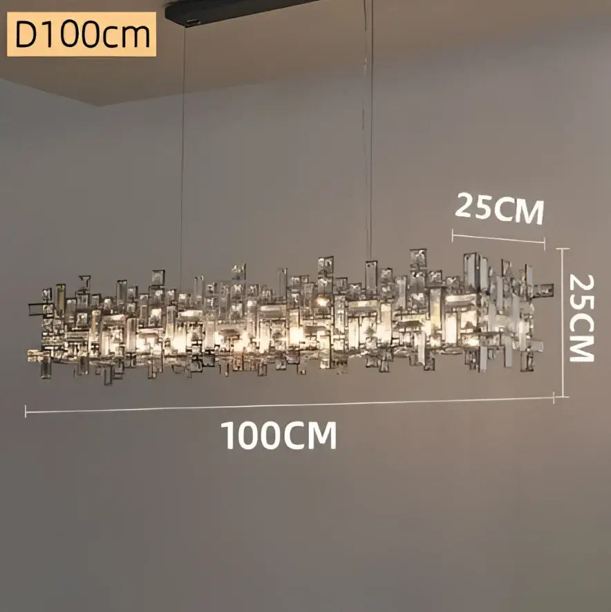 DecorBites™ Crystal Chandelier: Luxury Modern Lighting for Living Room, Dining Room, Office, Villa
