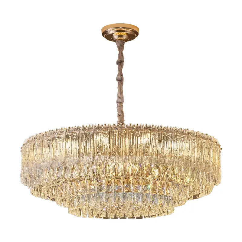 DecorBites™ Crystal Chandelier: Luxury Modern Room Lighting for Living Room, Dining Room, Bedroom
