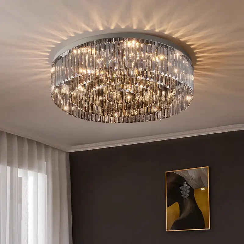 DecorBites™ Crystal Chandelier: Luxury Nordic Ceiling Light for Home Interior Decoration