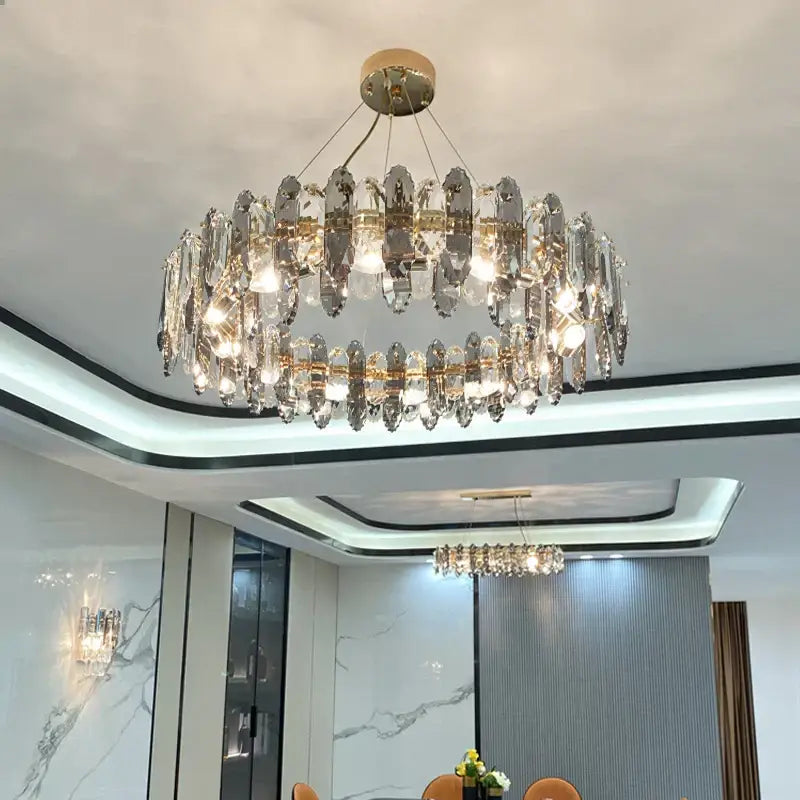 DecorBites™ Crystal Chandelier: Luxury Nordic Post-modern Design for Living Room, Bedroom, Dining Room
