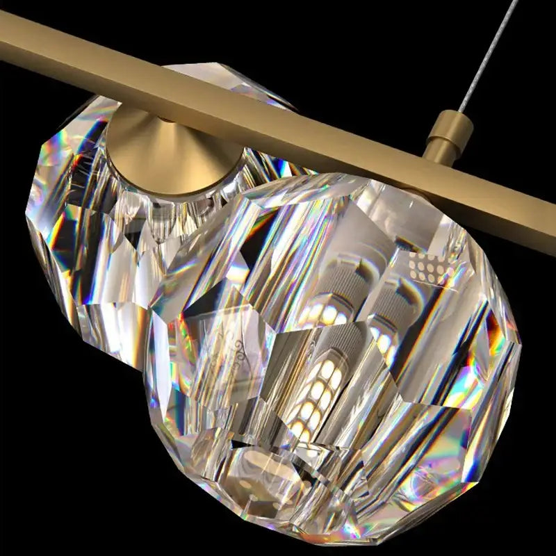 DecorBites™ Crystal Chandelier | Luxury Pendant Light for Living and Dining Room