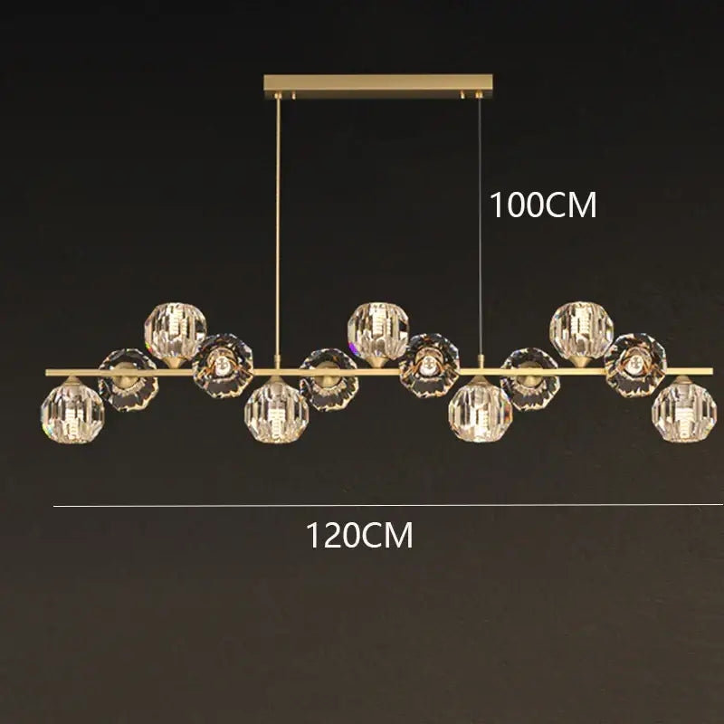 DecorBites™ Crystal Chandelier | Luxury Pendant Light for Living and Dining Room