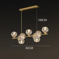 DecorBites™ Crystal Chandelier | Luxury Pendant Light for Living and Dining Room