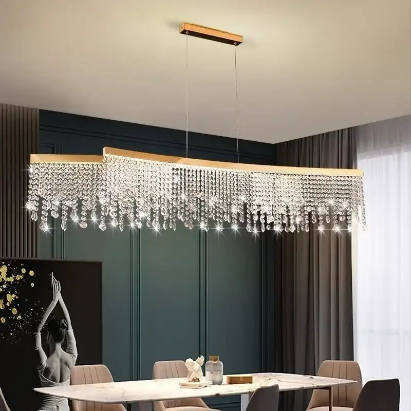 Luxury gold decorbites crystal chandelier for dining room