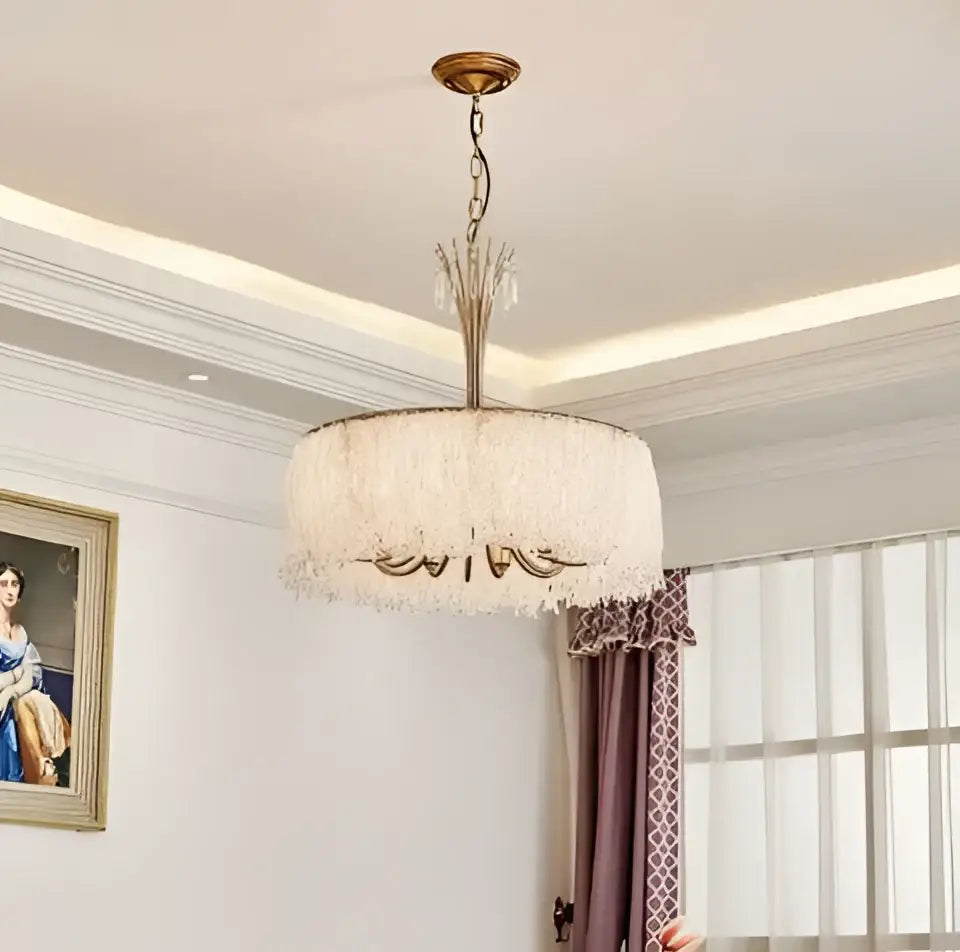 DecorBites™ Crystal Chandelier: Modern Clear Glass Pendant Lamp for Villa Hall and Bedroom