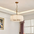 DecorBites™ Crystal Chandelier: Modern Clear Glass Pendant Lamp for Villa Hall and Bedroom