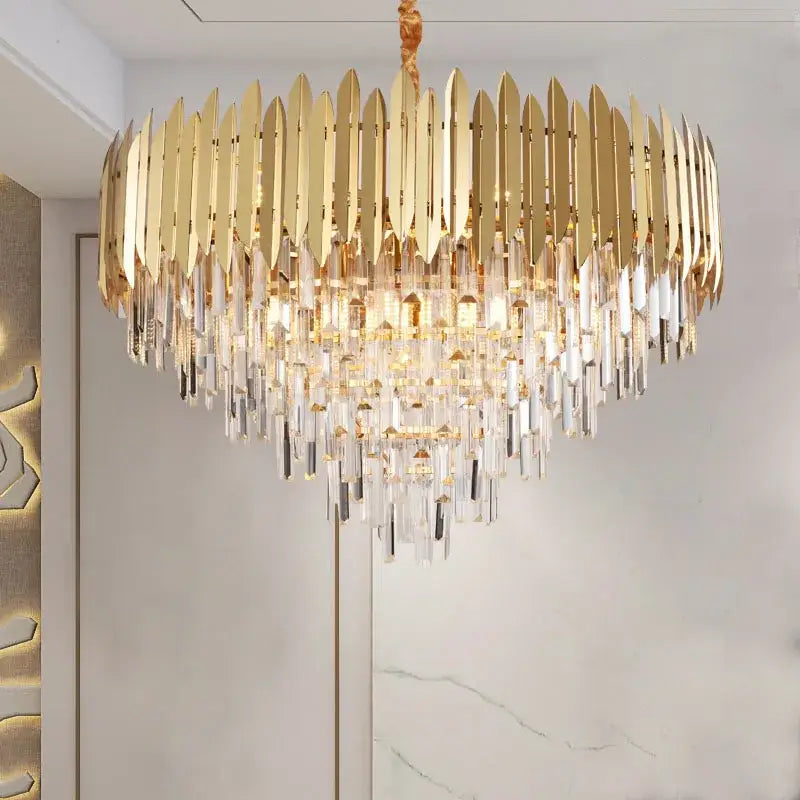 DecorBites™ Crystal Chandelier: Modern Dining Room Lighting for Bedroom, Villa, 2024 New Collection