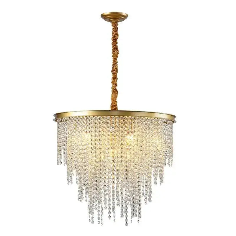 DecorBites™ Crystal Chandelier: Modern Elegance for Living, Dining, and Bedroom