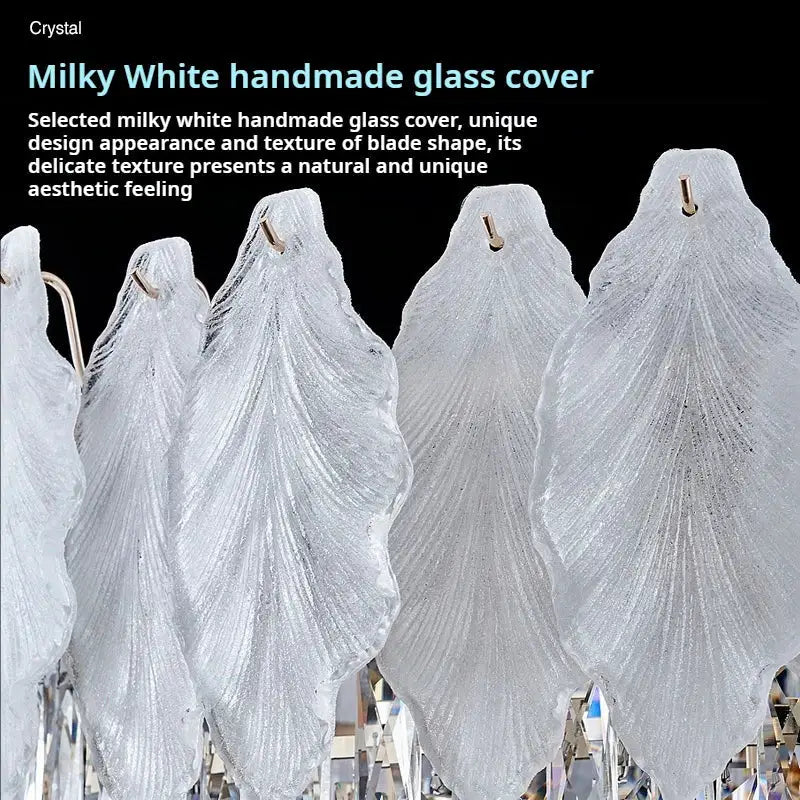 DecorBites™ Crystal Chandelier: Modern Elegance for Living Room, Bedroom - High-End Luxury Lighting