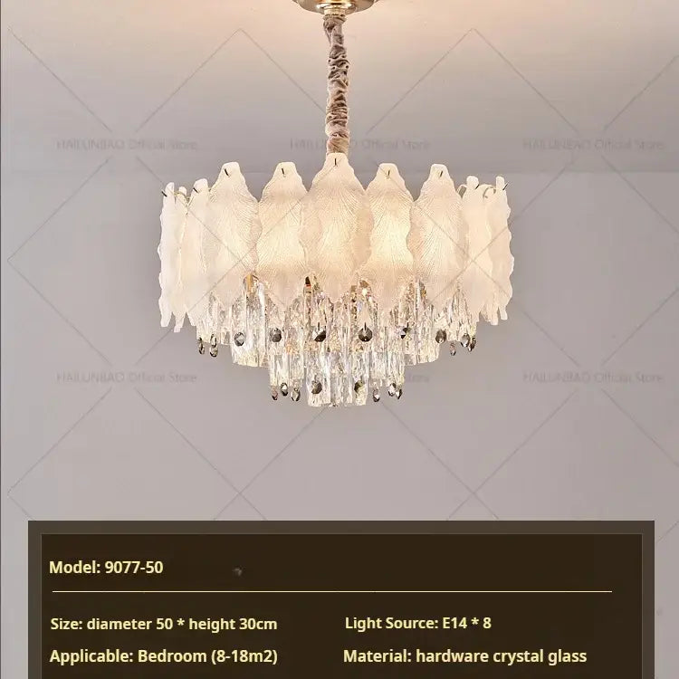 DecorBites™ Crystal Chandelier: Modern Elegance for Living Room, Bedroom - High-End Luxury Lighting