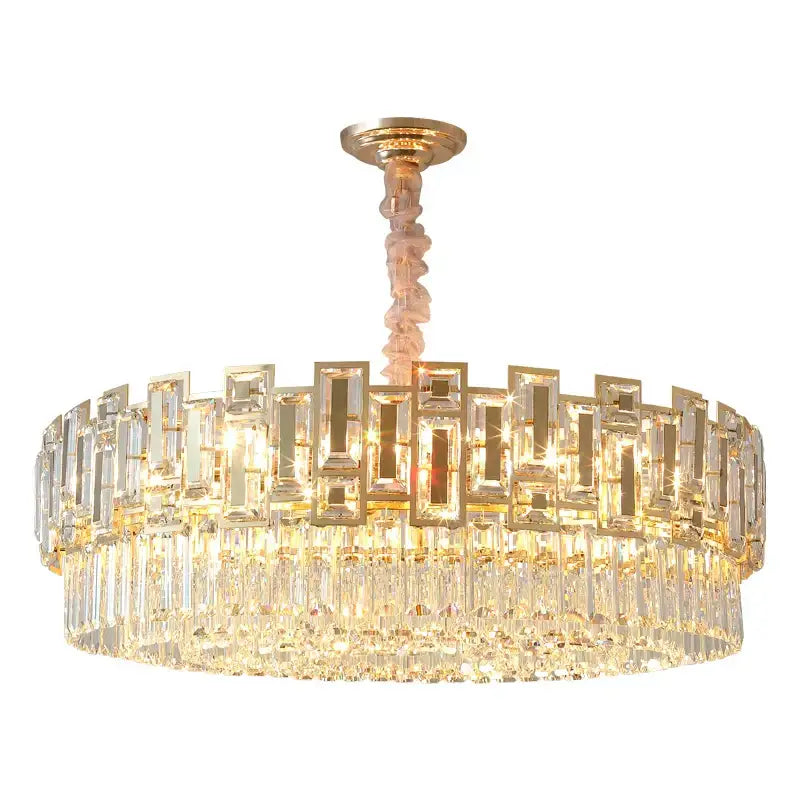 DecorBites™ Crystal Chandelier: Modern Elegant Lighting for Living Room, Bedroom, Kitchen