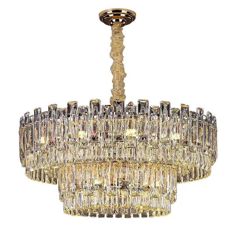 DecorBites™ Crystal Chandelier: Modern High-End Luxury for Living, Dining & Master Bedrooms