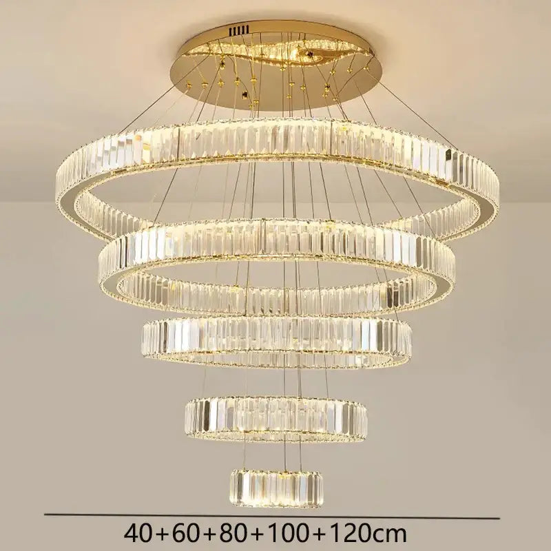 DecorBites™ ثريا كريستال: إضاءة متدلية عصرية للمنزل وغرفة الطعام