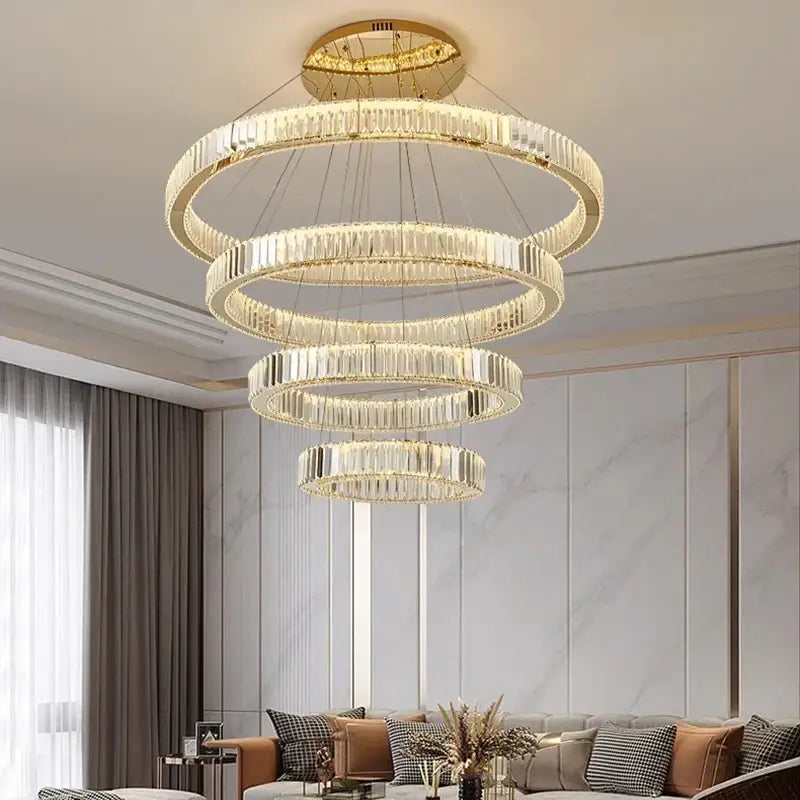 DecorBites™ ثريا كريستال: إضاءة متدلية عصرية للمنزل وغرفة الطعام