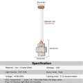 DecorBites™ Crystal Chandelier: Modern LED Ceiling Lamp for Living Room, Hotel Lobby, and Hallway