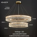 DecorBites™ Crystal Chandelier: Modern LED Lighting for Luxurious Living Room, Dining Room, Bedroom
