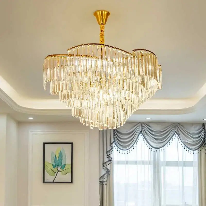 ثريا كريستال ديكور بايتس™: مصباح LED معلق عصري لغرفة المعيشة وغرفة النوم