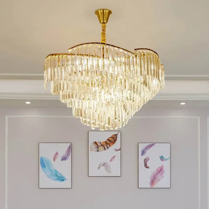 ثريا كريستال ديكور بايتس™: مصباح LED معلق عصري لغرفة المعيشة وغرفة النوم