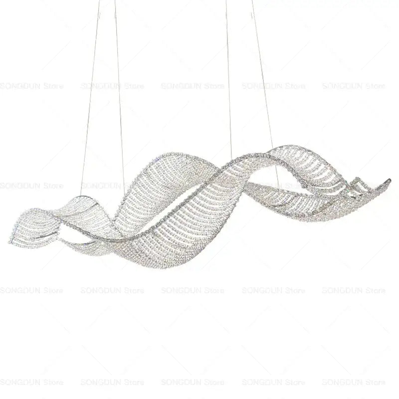 DecorBites™ Crystal Chandelier: Modern Light Luxury Dining Lamp for Designer Villa and Bar