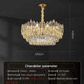 DecorBites™ Crystal Chandelier: Modern Light Luxury for Living Room, Bedroom, Dining Room