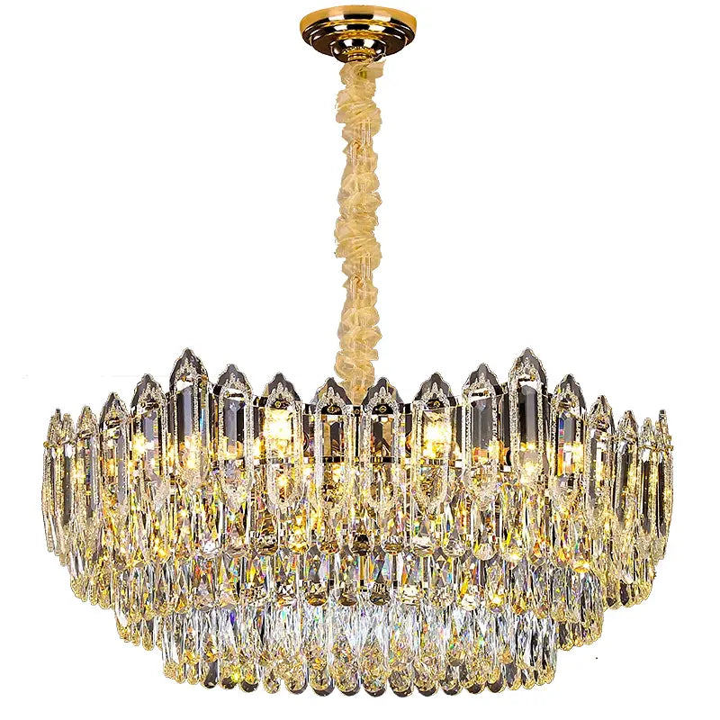 DecorBites™ Crystal Chandelier: Modern Light Luxury for Living Room, Bedroom, Dining Room