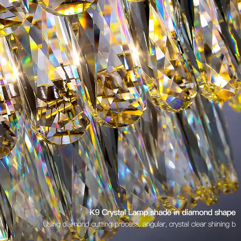 DecorBites™ Crystal Chandelier: Modern Light Luxury for Living Room, Bedroom, Dining Room