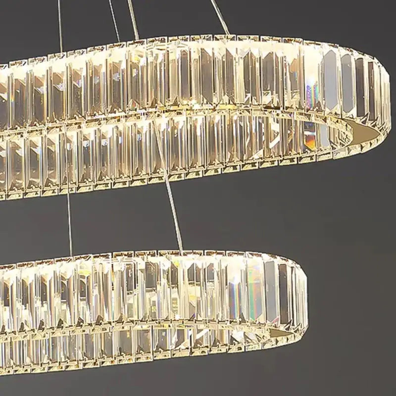 DecorBites™ Crystal Chandelier: Modern Living & Dining Room Pendant Lights