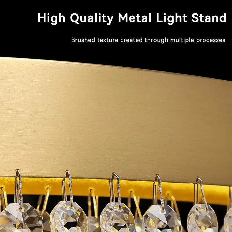 DecorBites™ Crystal Chandelier: Modern Living Room Ceiling Light & Kitchen Pendant