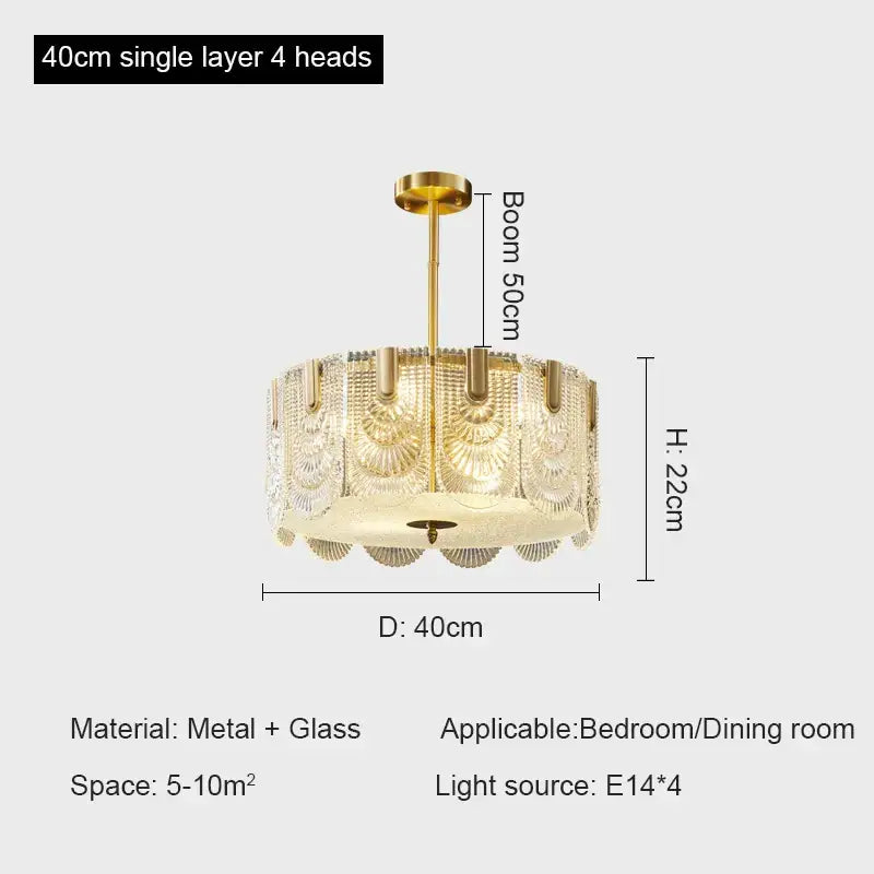 DecorBites™ Crystal Chandelier: Modern Luxury Ceiling Lamp for Living Room, Bedroom, or Restaurant
