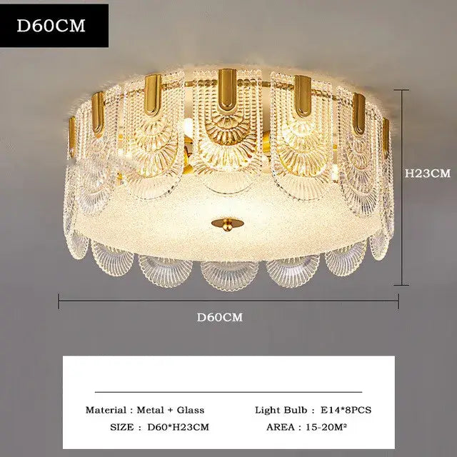 DecorBites™ Crystal Chandelier: Modern Luxury Ceiling Lamp for Living Room, Bedroom, or Restaurant