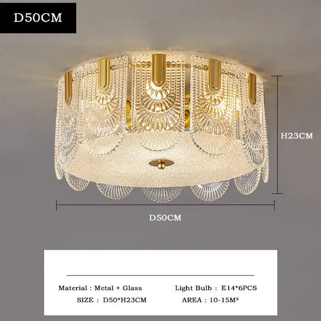 DecorBites™ Crystal Chandelier: Modern Luxury Ceiling Lamp for Living Room, Bedroom, or Restaurant