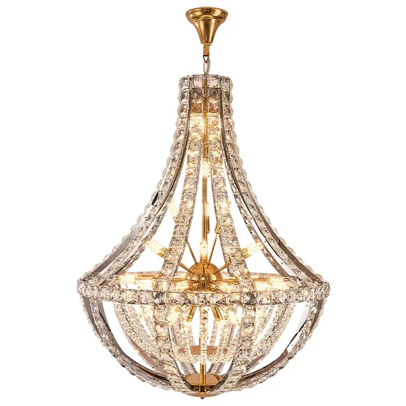 DecorBites™ Crystal Chandelier: Modern Luxury for Living, Dining, Bedroom