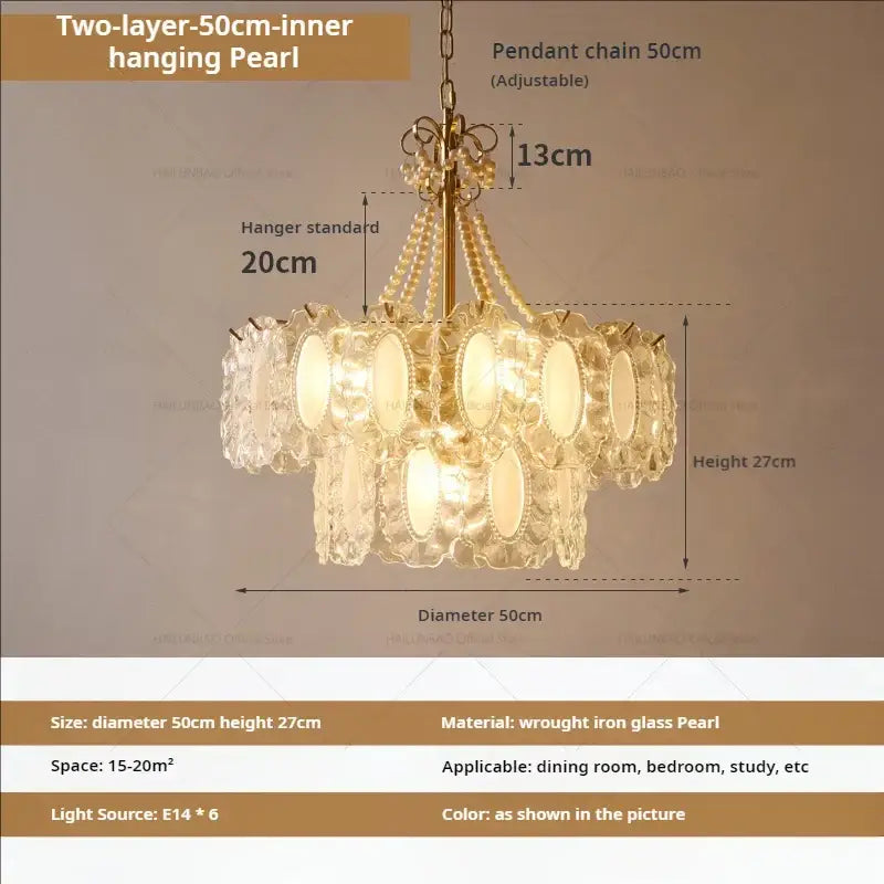 DecorBites™ Crystal Chandelier: Modern Luxury for Living Room & Bedroom