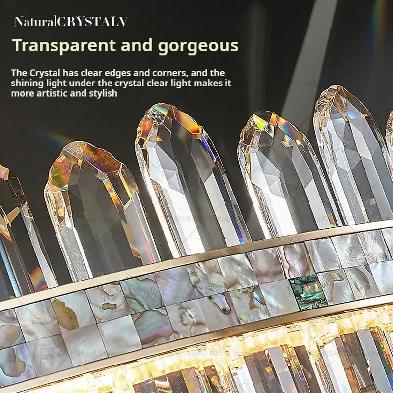 DecorBites™ Crystal Chandelier: Modern Luxury for Living Room, Dining Room, Bedroom