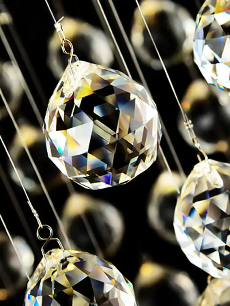 DecorBites™ Crystal Chandelier: Modern Luxury LED Ceiling Lamp for Living Room and Bedroom