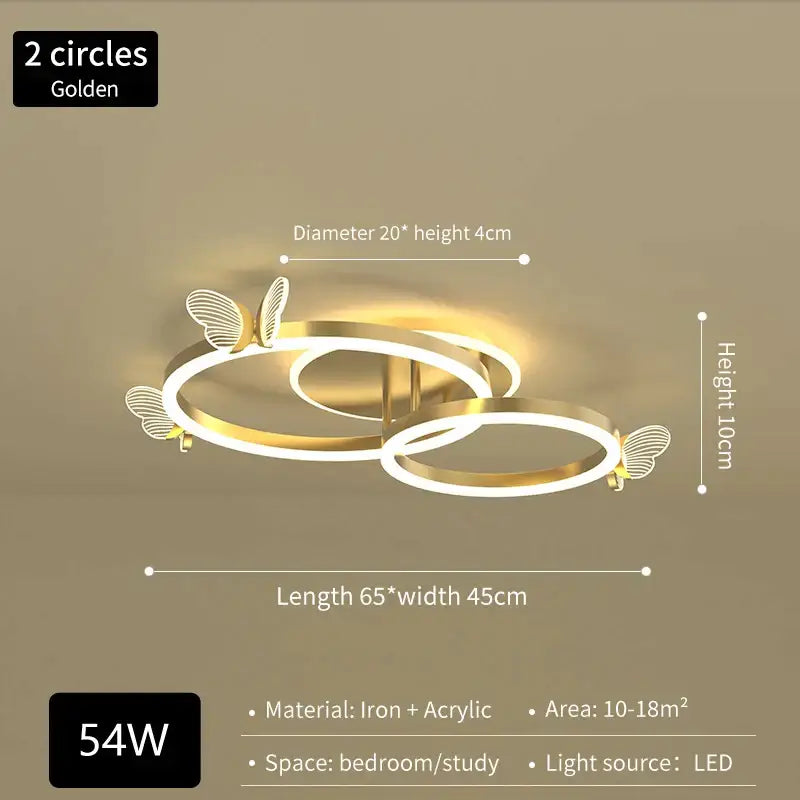 DecorBites™ Crystal Chandelier: Modern Luxury LED Lighting for Bedroom, Living Room, and Restaurant