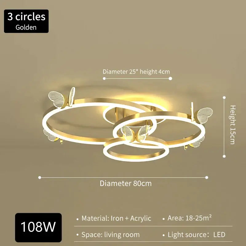 DecorBites™ Crystal Chandelier: Modern Luxury LED Lighting for Bedroom, Living Room, and Restaurant