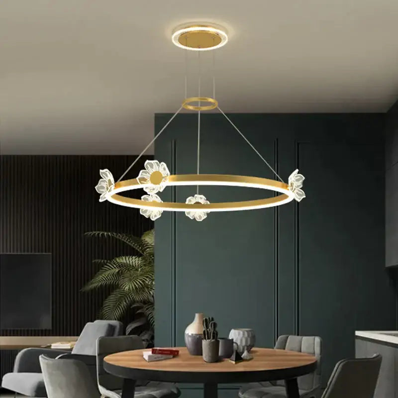 DecorBites™ Crystal Chandelier: Modern Luxury LED Lighting for Bedroom, Living Room, and Restaurant