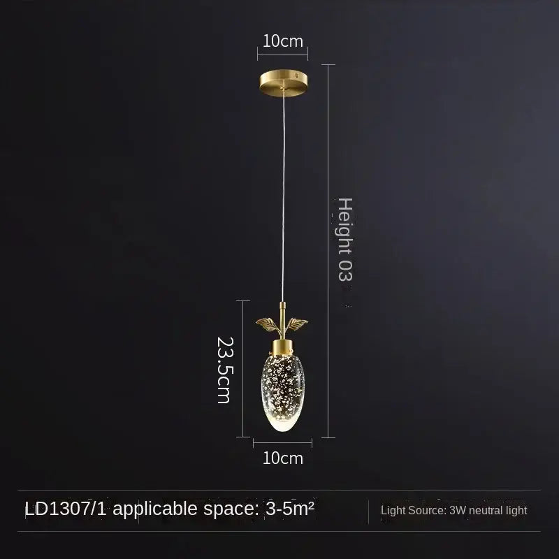 DecorBites™ Crystal Chandelier: Modern Luxury LED Lighting for Home, Restaurant, Bedroom - Nordic Style